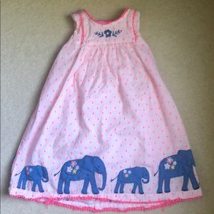 Baby Boden 2-3Y Cotton Tank Elephant Dress